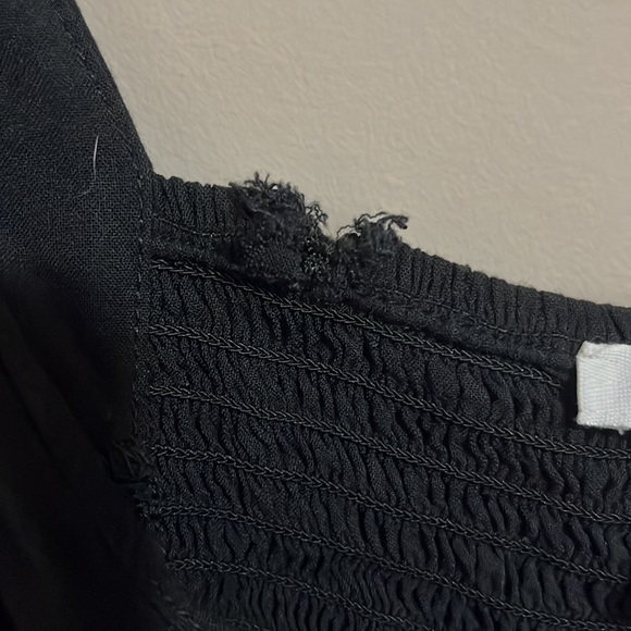 Black rip zone button up dress - Picture 7 of 10